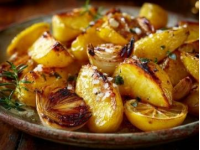 空氣炸鍋燒爆的烤土豆