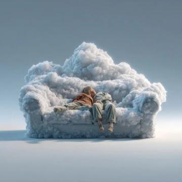 
云端寄情，愛永恒不變