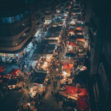 鼓樓廣場夜市風光