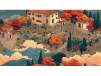 秋色里的巴丹藏寨