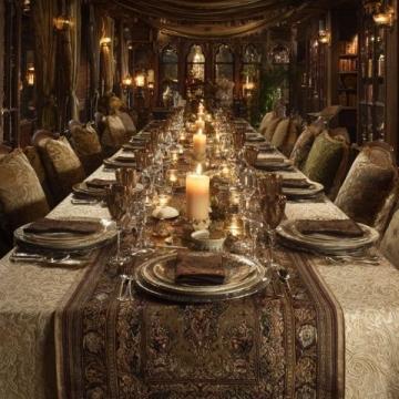 一餐盛景十四席，高顏值家宴引你入眼