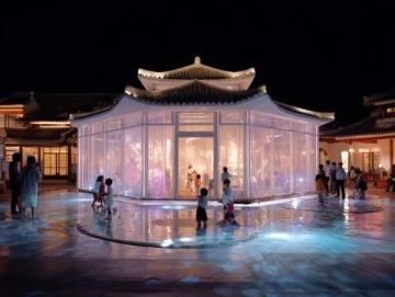 河北唐津運河夜間文化新亮點：賽博科技與蒸汽夜市的完美融合