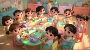 山東省供銷合作社幼兒園大二班:健康小手牽起美味大餐