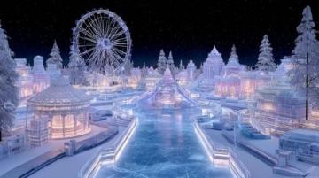 立冬后冰城景色獨特，空氣清新宜人