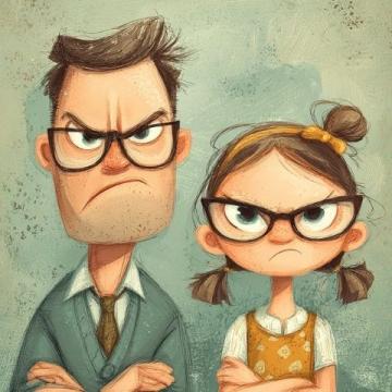 這位父親沒有發怒，而是平靜地看著女兒說