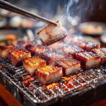 姜堰滋滋烤肉店的秘密:一道道烤肉片,都是情書