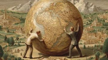 如何在經(jīng)緯網(wǎng)圖上判斷兩點(diǎn)方向？一招搞定各種視角圖