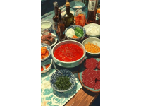 今天吃到的美食超級好吃! 那個拌了紅油的涼皮簡直是幸福的一碗水