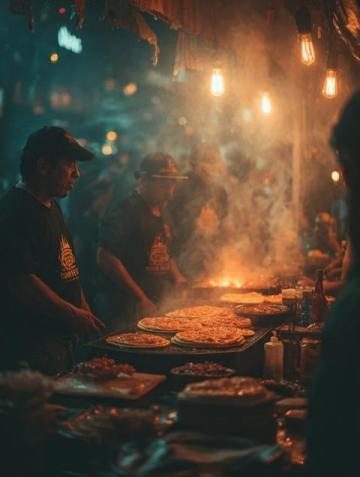 平西夜市里的美味小吃