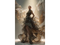 
她穿了一條裙子，帶來風暴的魅力：靜默卻深刻的時尚之美