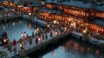 閬中城市風光閬中古城夜景閬中古城精簡旅游攻略