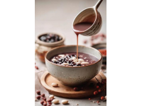 黑芝麻糊燉奶，營養大補、美容養發、助消化安神的健康甜品