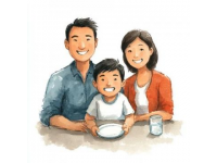 家宴歡聚，兒子來訪共度溫馨時光